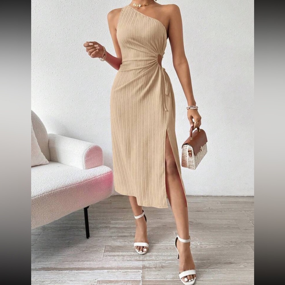One shoulder summer or special occasion dress